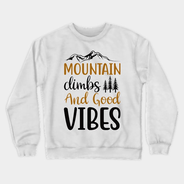 Mountain Vibes Crewneck Sweatshirt by Usea Studio